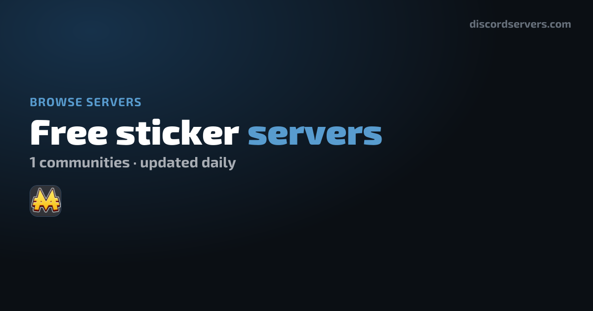 Free sticker Discord Servers - Find Free sticker Communities ...